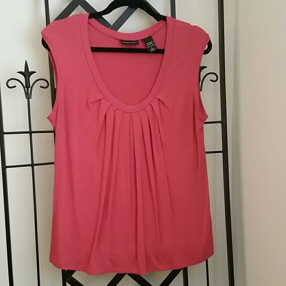 Dusty coral sleeveless blouse
